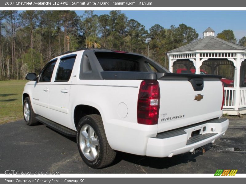 Summit White / Dark Titanium/Light Titanium 2007 Chevrolet Avalanche LTZ 4WD