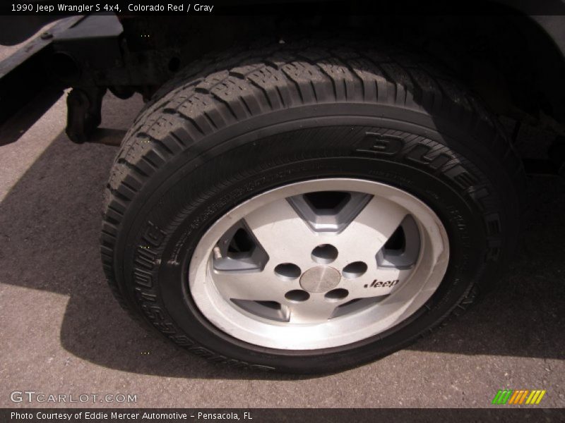 Colorado Red / Gray 1990 Jeep Wrangler S 4x4