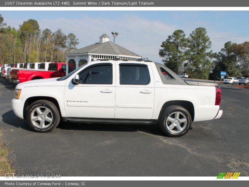 Summit White / Dark Titanium/Light Titanium 2007 Chevrolet Avalanche LTZ 4WD