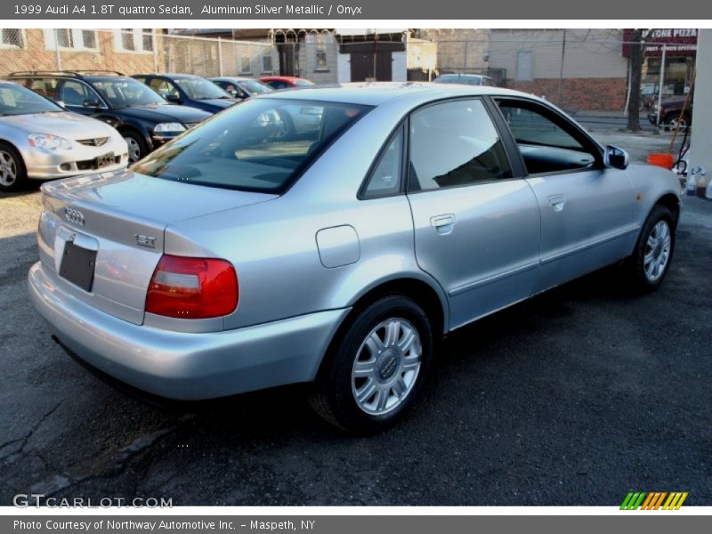Aluminum Silver Metallic / Onyx 1999 Audi A4 1.8T quattro Sedan