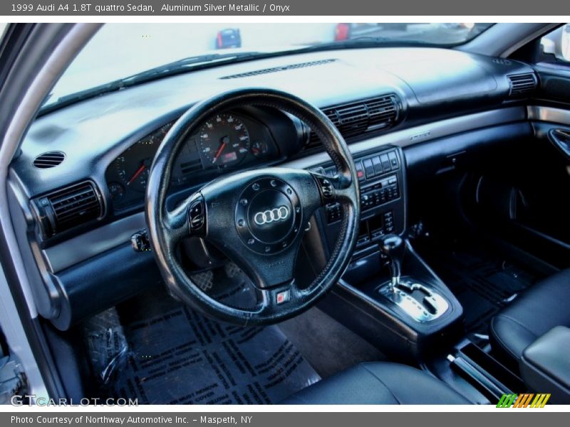 Aluminum Silver Metallic / Onyx 1999 Audi A4 1.8T quattro Sedan