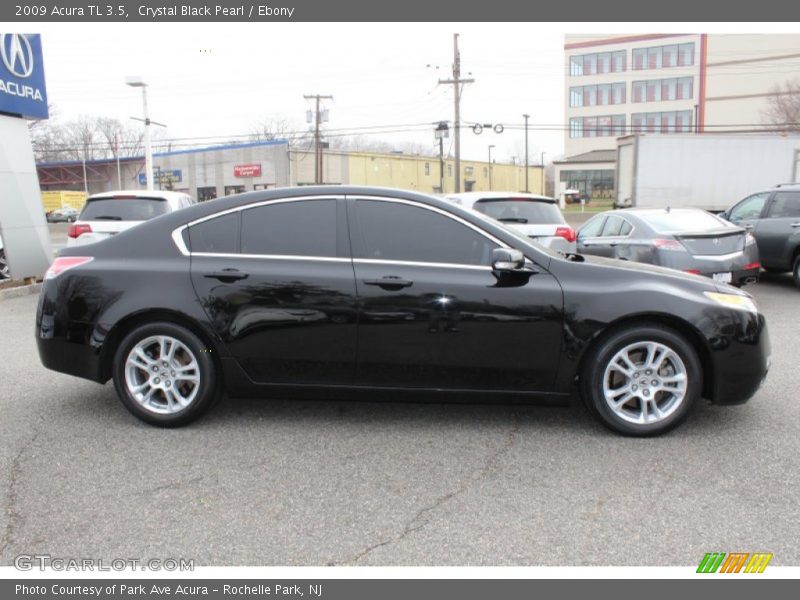 Crystal Black Pearl / Ebony 2009 Acura TL 3.5