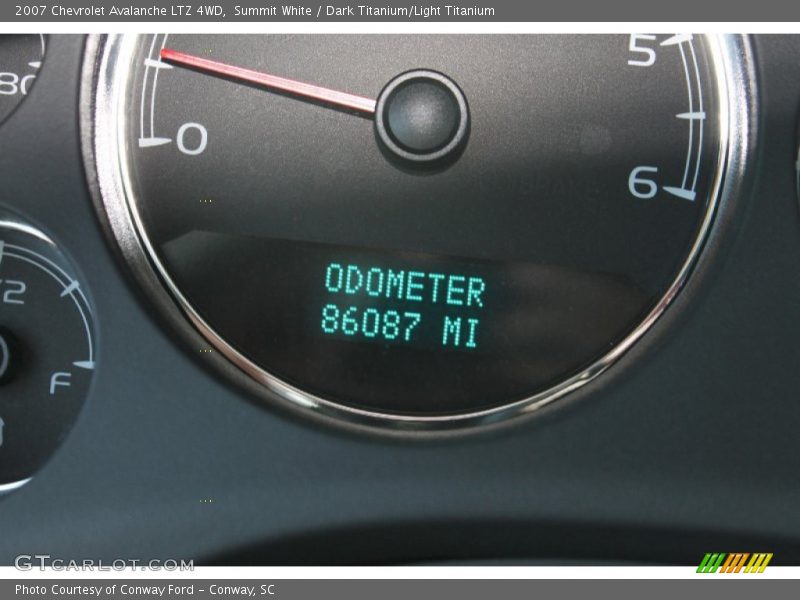 Summit White / Dark Titanium/Light Titanium 2007 Chevrolet Avalanche LTZ 4WD