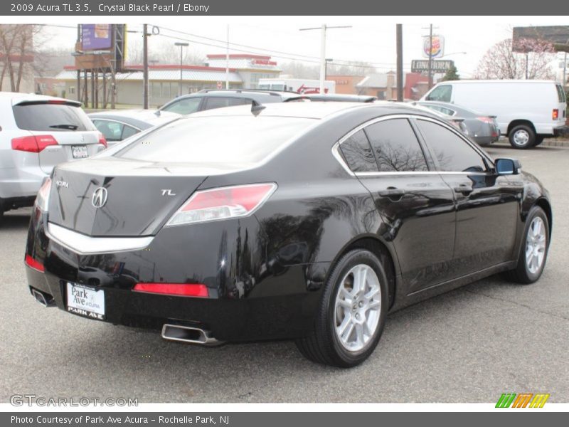 Crystal Black Pearl / Ebony 2009 Acura TL 3.5