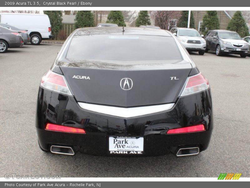Crystal Black Pearl / Ebony 2009 Acura TL 3.5
