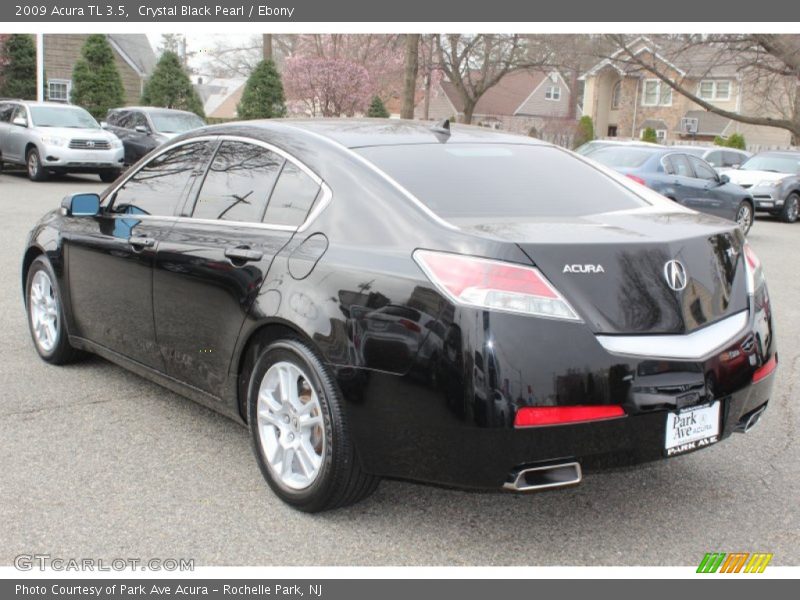 Crystal Black Pearl / Ebony 2009 Acura TL 3.5