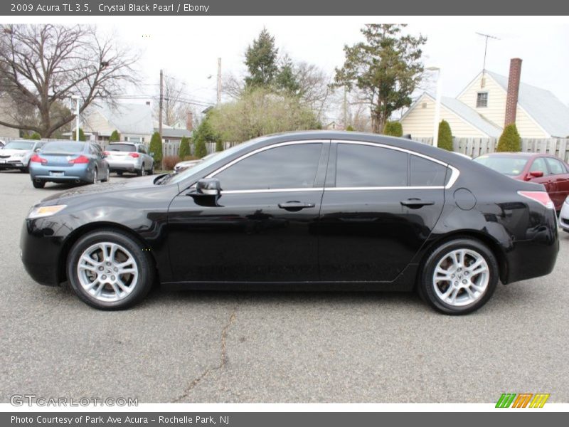 Crystal Black Pearl / Ebony 2009 Acura TL 3.5