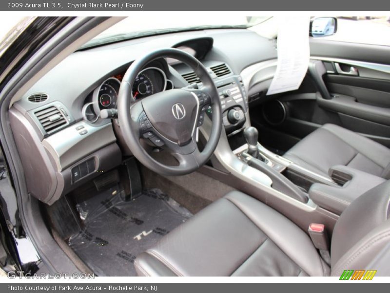 Crystal Black Pearl / Ebony 2009 Acura TL 3.5