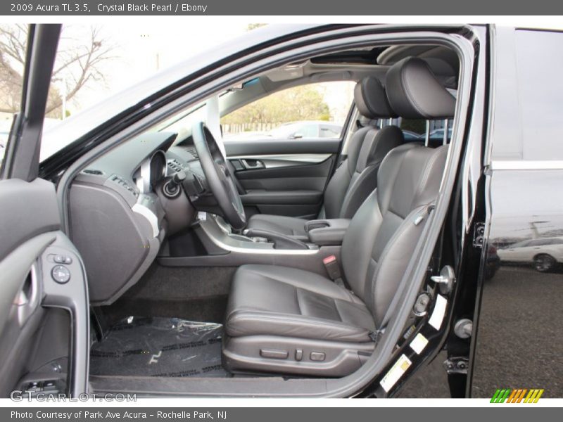 Crystal Black Pearl / Ebony 2009 Acura TL 3.5