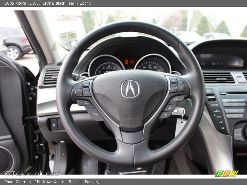 Crystal Black Pearl / Ebony 2009 Acura TL 3.5