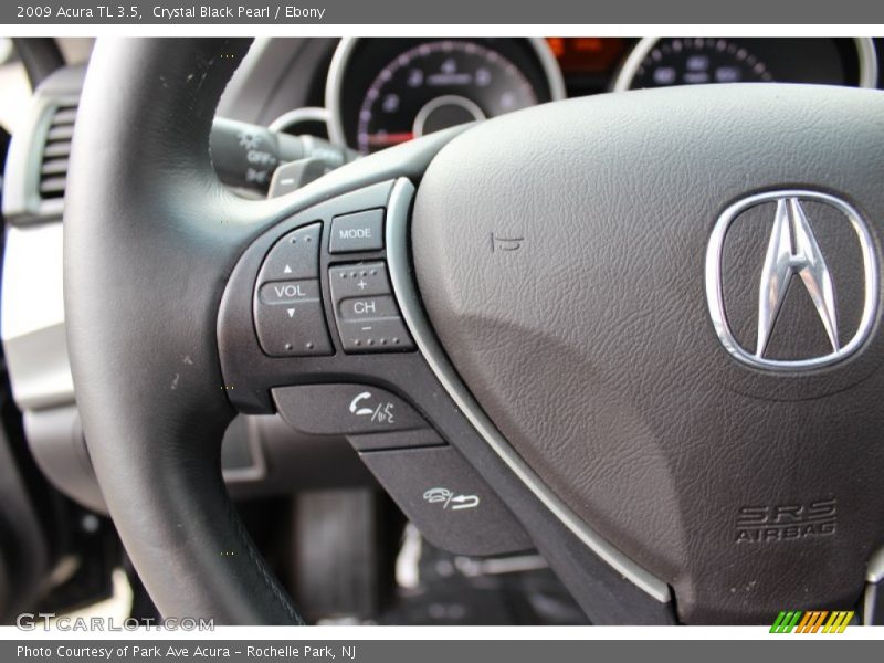 Crystal Black Pearl / Ebony 2009 Acura TL 3.5