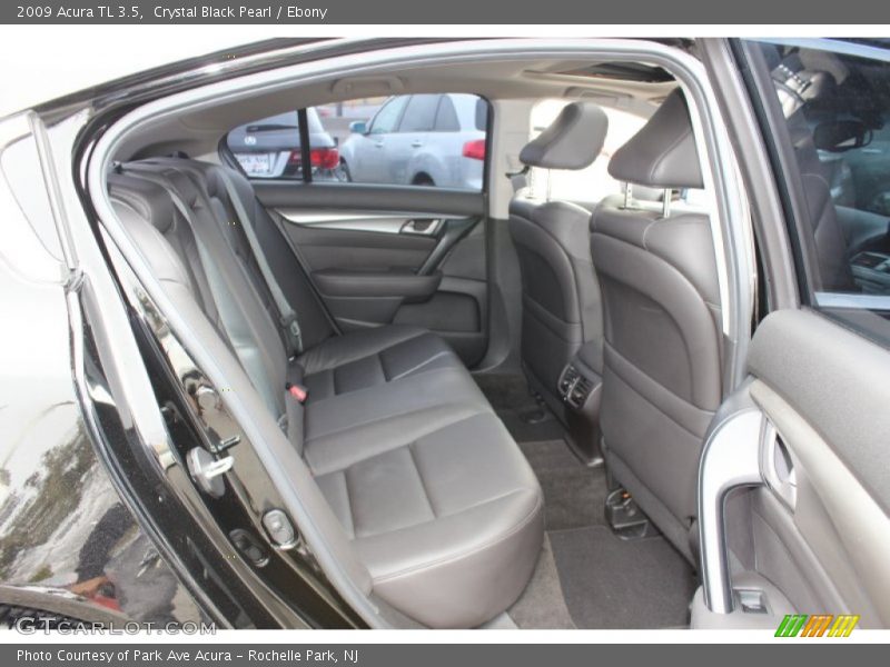 Crystal Black Pearl / Ebony 2009 Acura TL 3.5