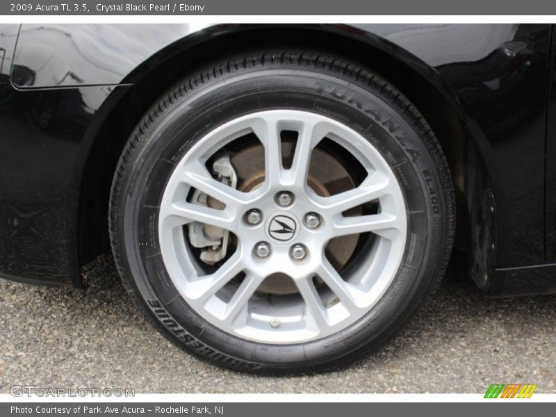 Crystal Black Pearl / Ebony 2009 Acura TL 3.5