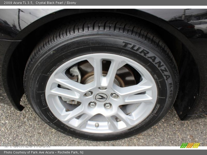 Crystal Black Pearl / Ebony 2009 Acura TL 3.5