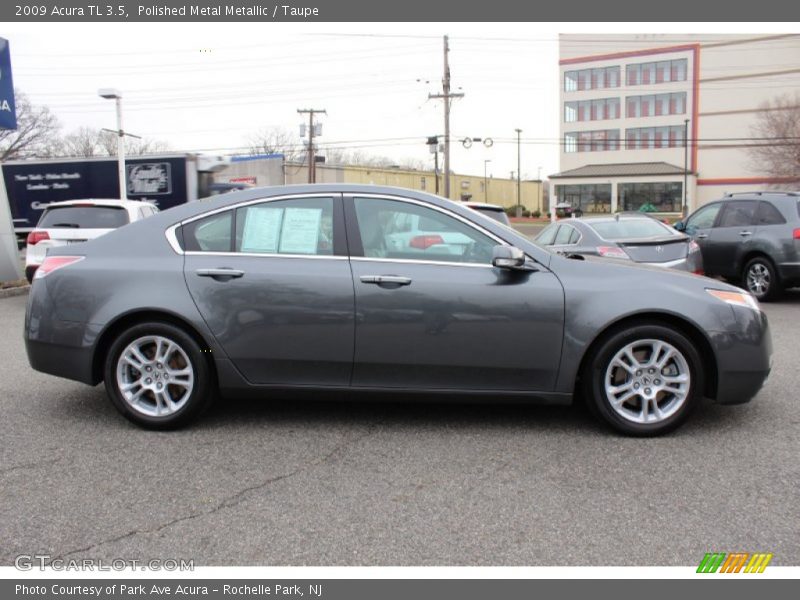 Polished Metal Metallic / Taupe 2009 Acura TL 3.5