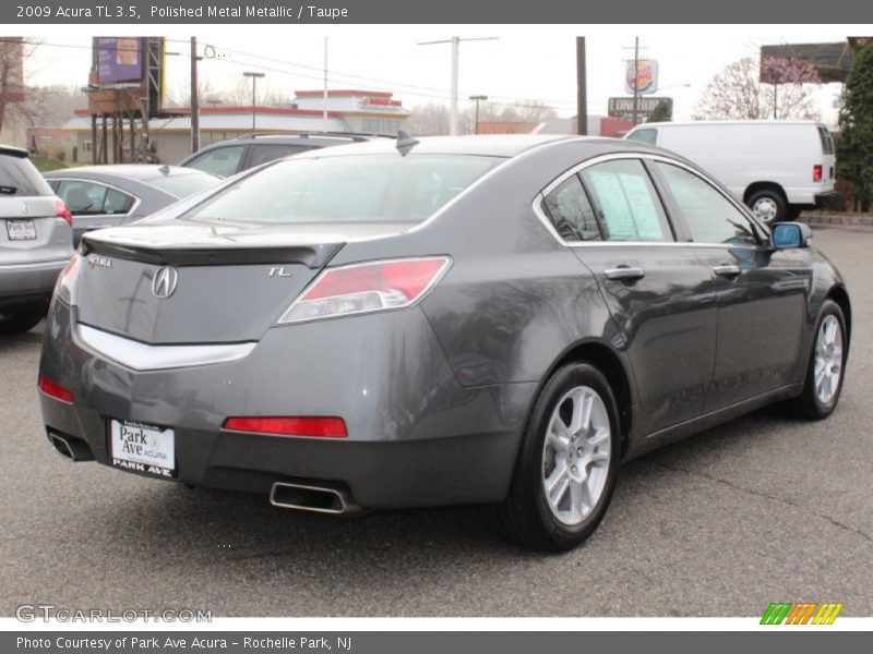 Polished Metal Metallic / Taupe 2009 Acura TL 3.5
