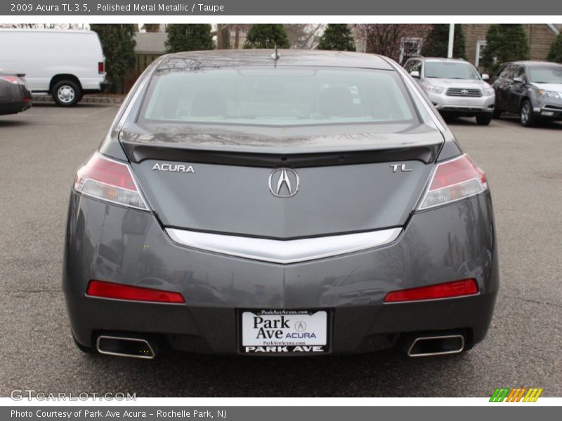 Polished Metal Metallic / Taupe 2009 Acura TL 3.5