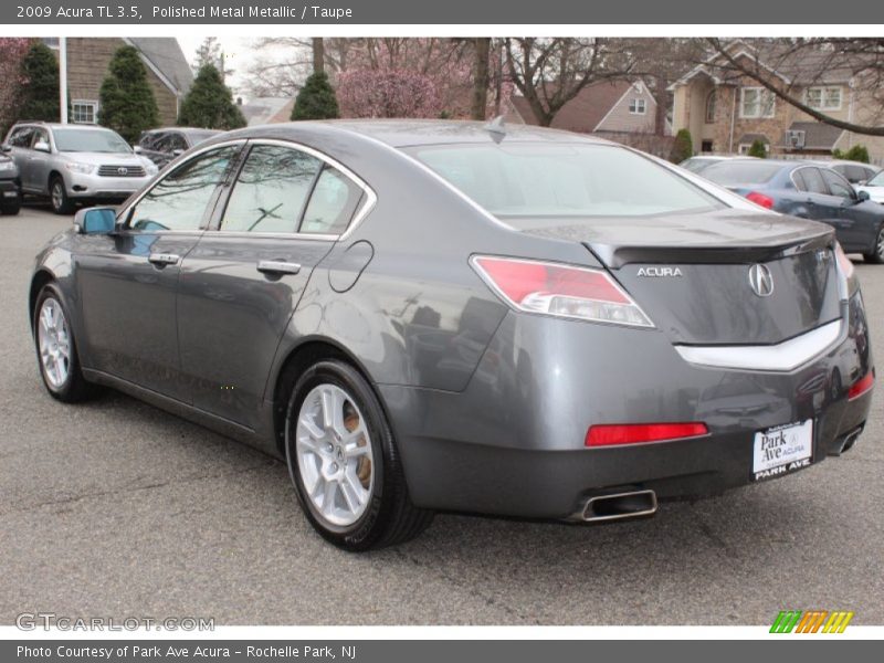 Polished Metal Metallic / Taupe 2009 Acura TL 3.5