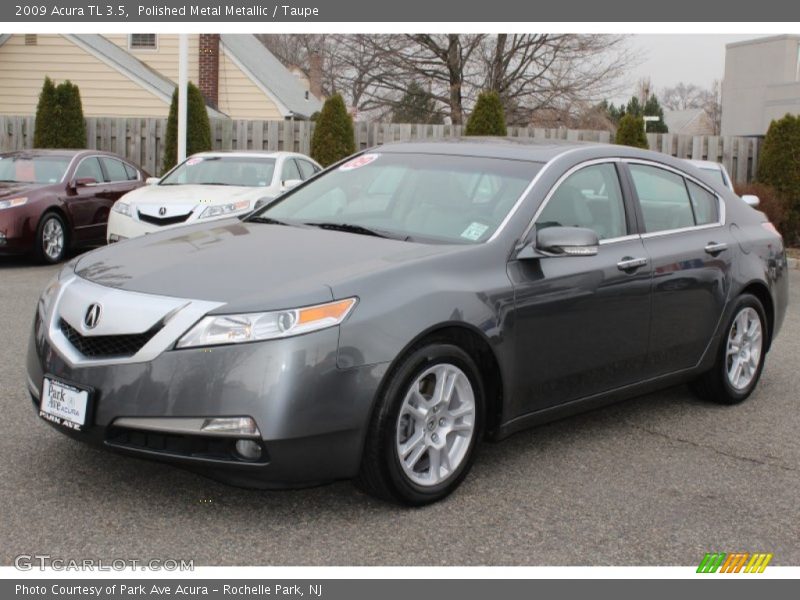 Polished Metal Metallic / Taupe 2009 Acura TL 3.5
