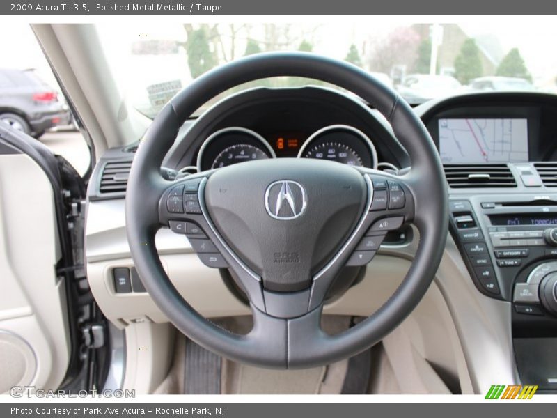 Polished Metal Metallic / Taupe 2009 Acura TL 3.5