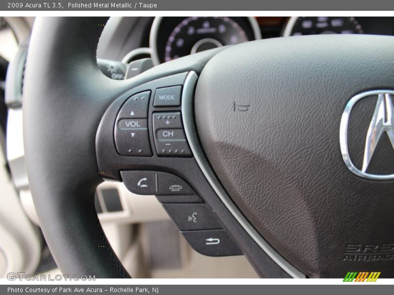 Polished Metal Metallic / Taupe 2009 Acura TL 3.5