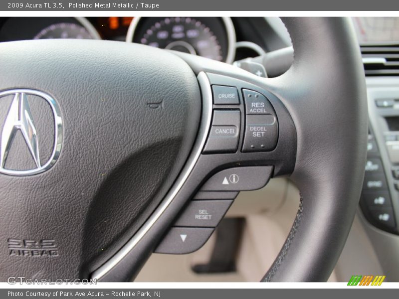 Polished Metal Metallic / Taupe 2009 Acura TL 3.5
