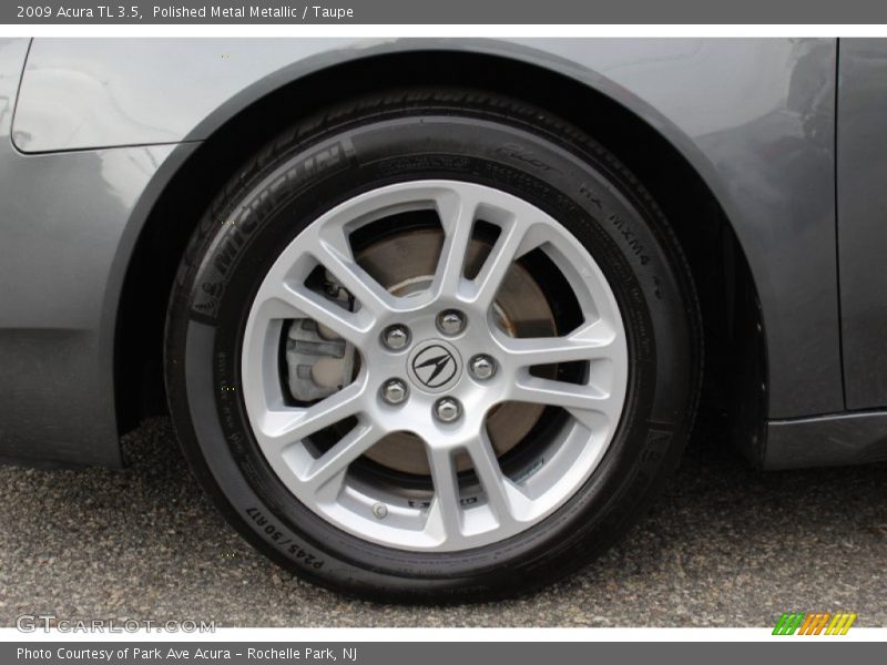 Polished Metal Metallic / Taupe 2009 Acura TL 3.5