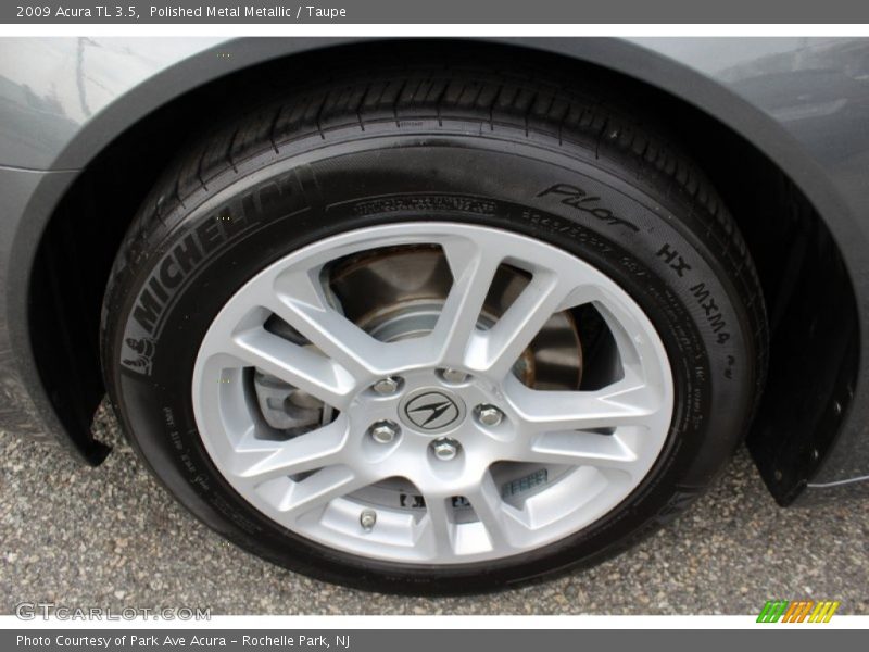 Polished Metal Metallic / Taupe 2009 Acura TL 3.5