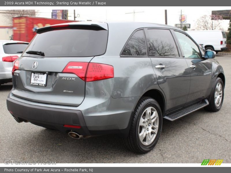 Sterling Gray Metallic / Taupe 2009 Acura MDX Technology