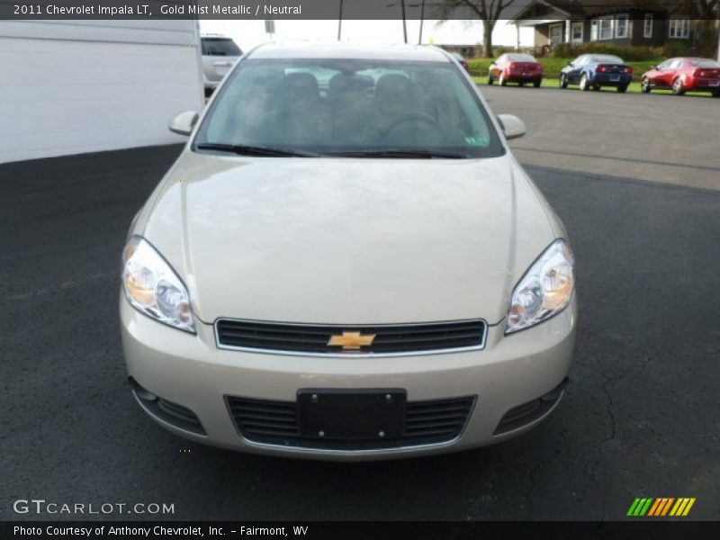 Gold Mist Metallic / Neutral 2011 Chevrolet Impala LT