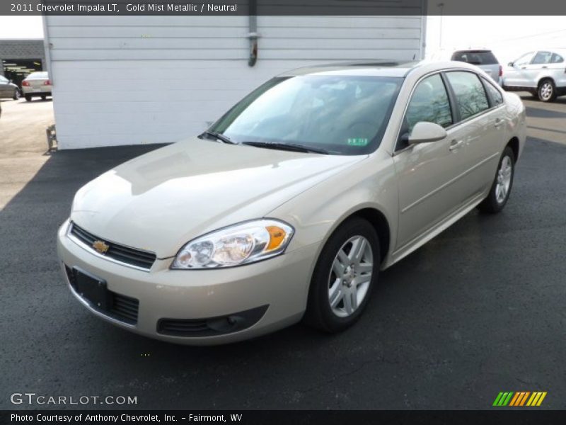 Gold Mist Metallic / Neutral 2011 Chevrolet Impala LT