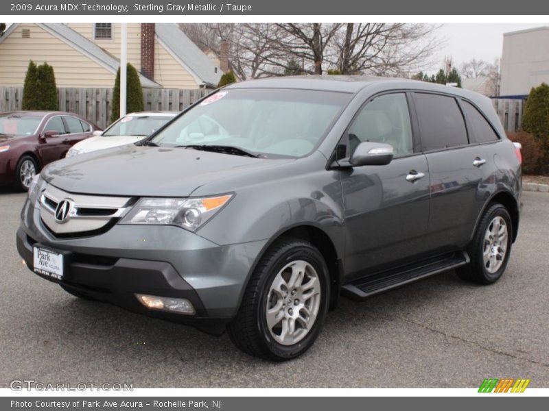 Sterling Gray Metallic / Taupe 2009 Acura MDX Technology