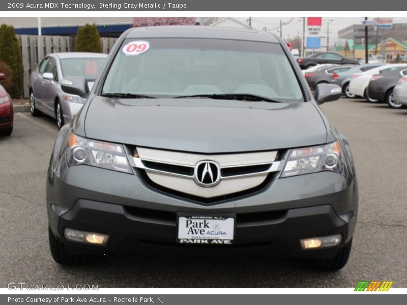 Sterling Gray Metallic / Taupe 2009 Acura MDX Technology