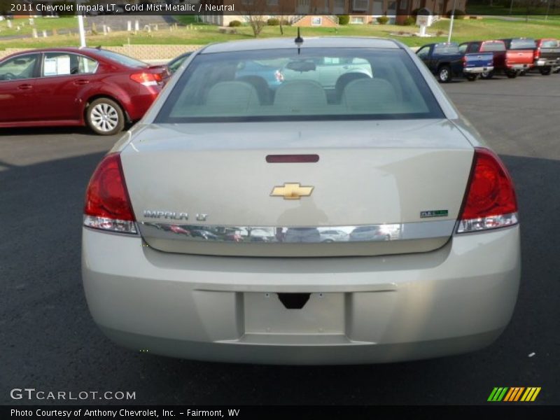 Gold Mist Metallic / Neutral 2011 Chevrolet Impala LT