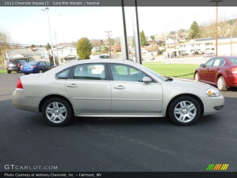 Gold Mist Metallic / Neutral 2011 Chevrolet Impala LT