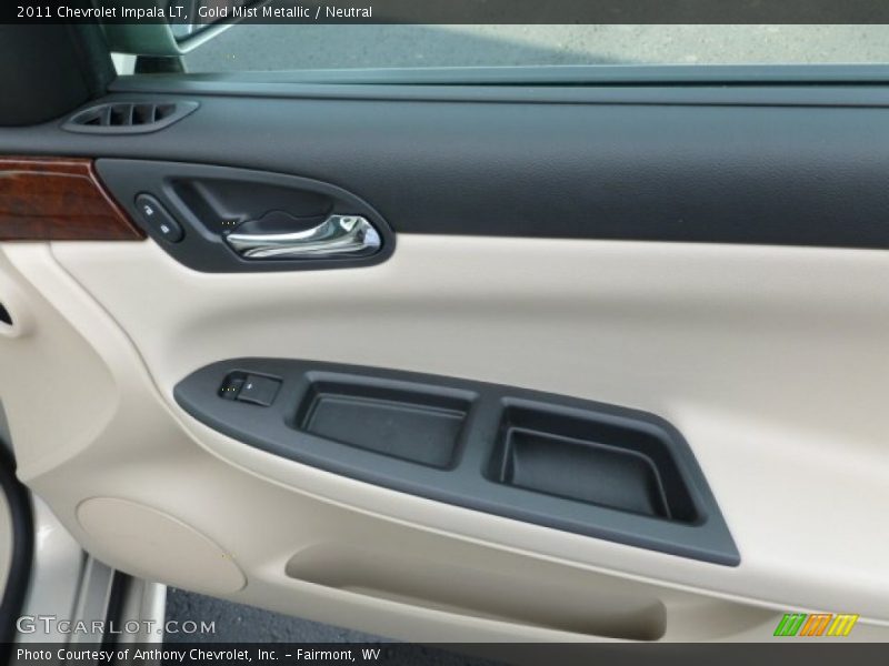 Gold Mist Metallic / Neutral 2011 Chevrolet Impala LT