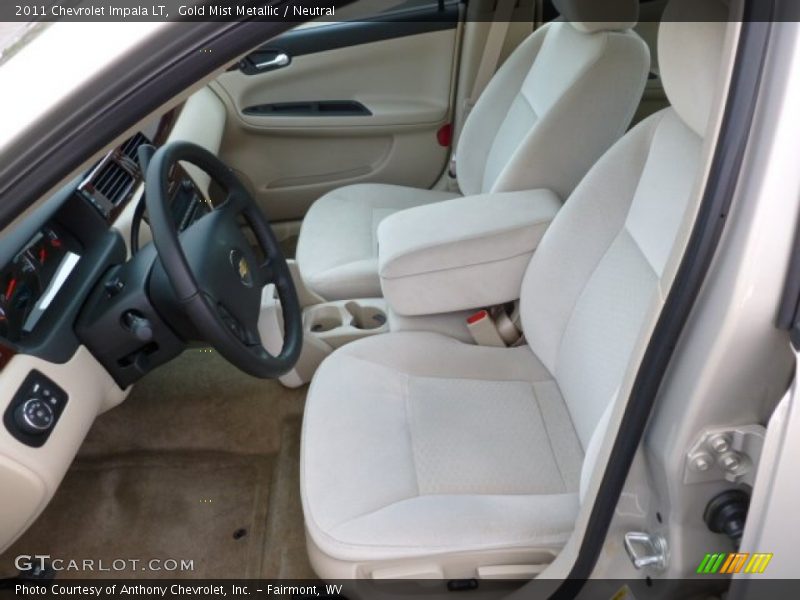 Gold Mist Metallic / Neutral 2011 Chevrolet Impala LT