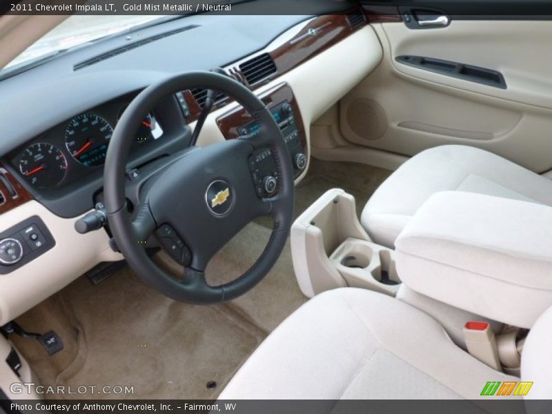 Gold Mist Metallic / Neutral 2011 Chevrolet Impala LT