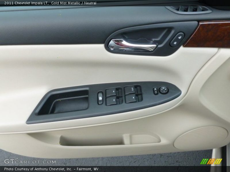 Gold Mist Metallic / Neutral 2011 Chevrolet Impala LT