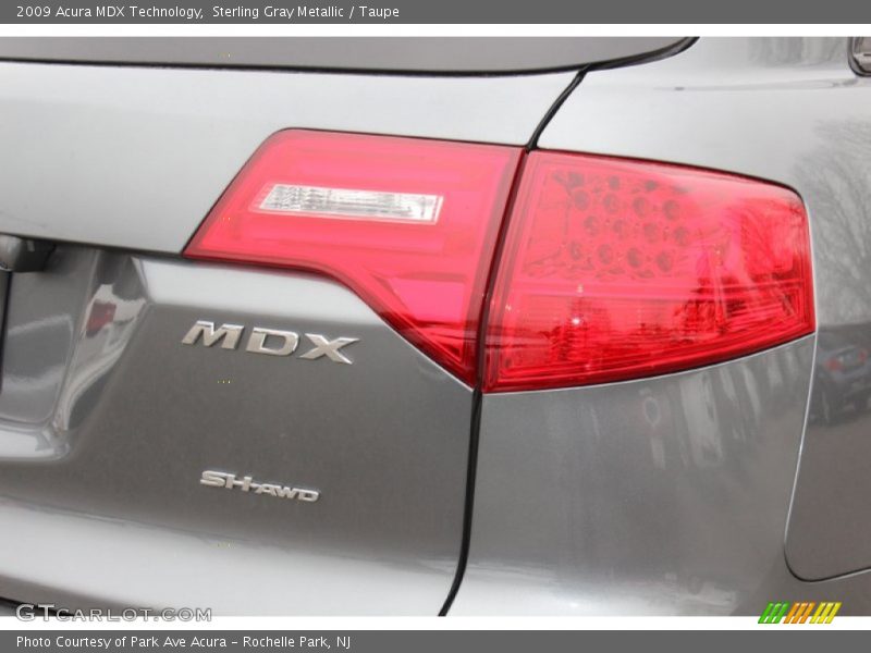 Sterling Gray Metallic / Taupe 2009 Acura MDX Technology