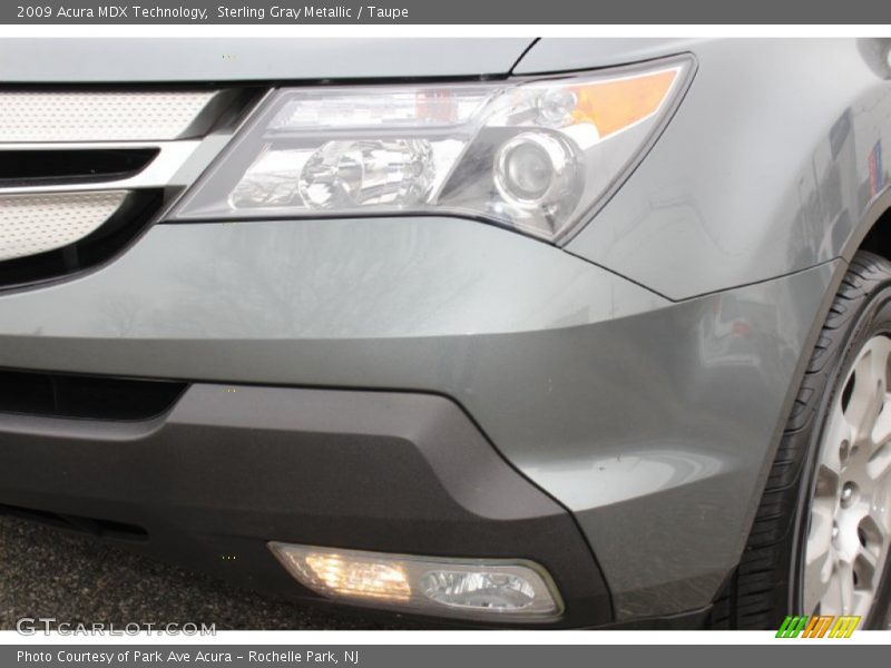 Sterling Gray Metallic / Taupe 2009 Acura MDX Technology