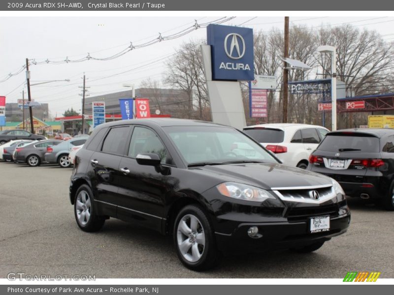Crystal Black Pearl / Taupe 2009 Acura RDX SH-AWD