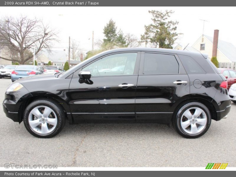Crystal Black Pearl / Taupe 2009 Acura RDX SH-AWD