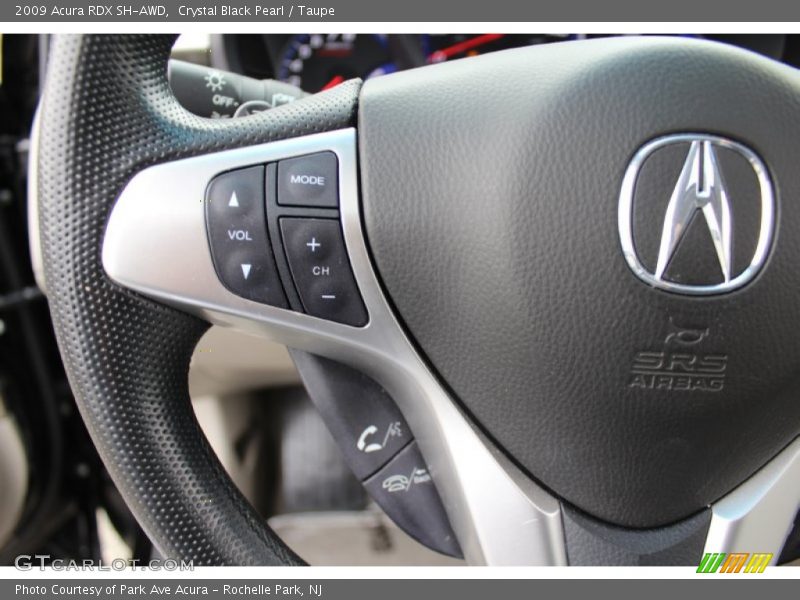 Crystal Black Pearl / Taupe 2009 Acura RDX SH-AWD