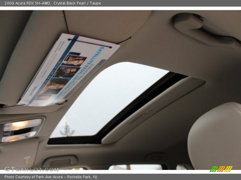 Crystal Black Pearl / Taupe 2009 Acura RDX SH-AWD