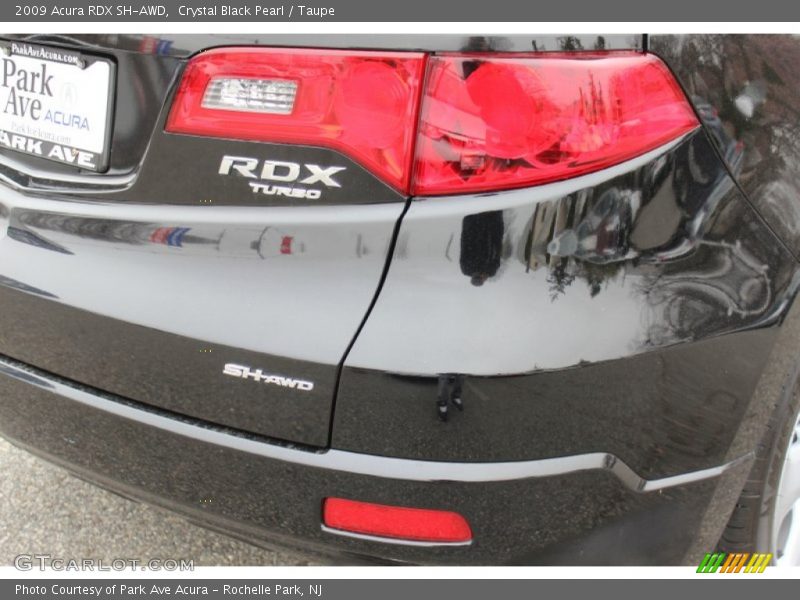 Crystal Black Pearl / Taupe 2009 Acura RDX SH-AWD