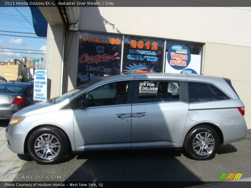 Alabaster Silver Metallic / Gray 2011 Honda Odyssey EX-L