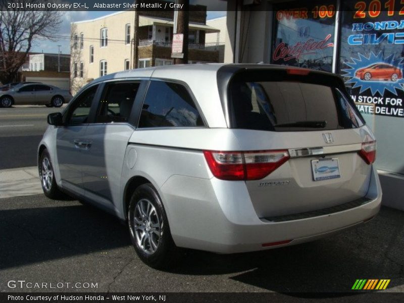 Alabaster Silver Metallic / Gray 2011 Honda Odyssey EX-L