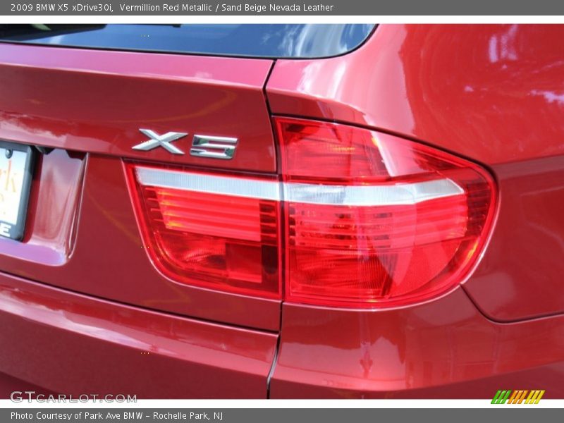 Vermillion Red Metallic / Sand Beige Nevada Leather 2009 BMW X5 xDrive30i