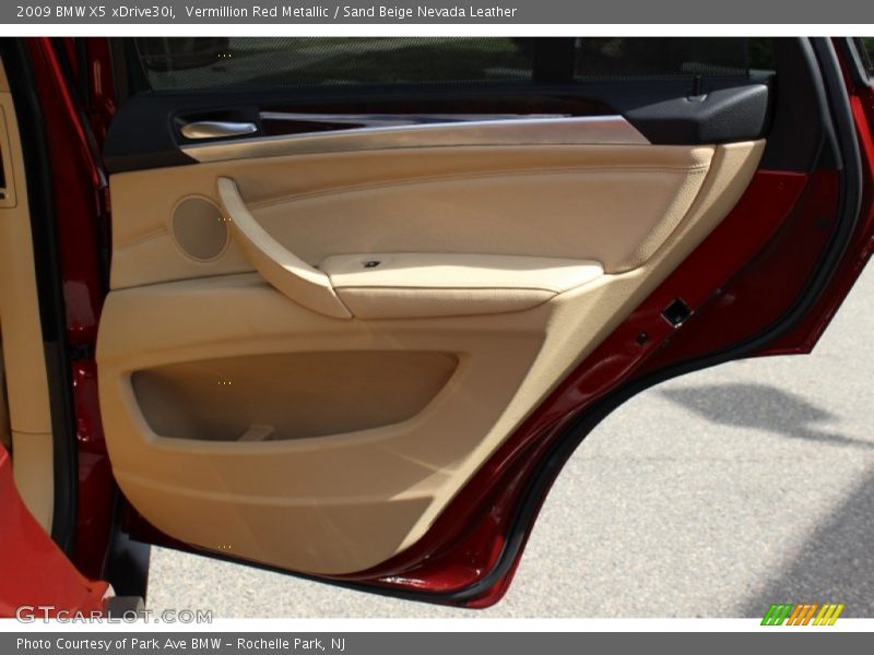 Vermillion Red Metallic / Sand Beige Nevada Leather 2009 BMW X5 xDrive30i